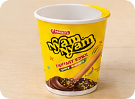 Cup Nyam Nyam yang sudah kosong